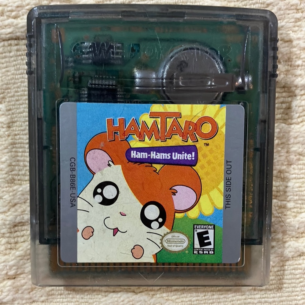 Hamtaro Game Boy Color Cartridge